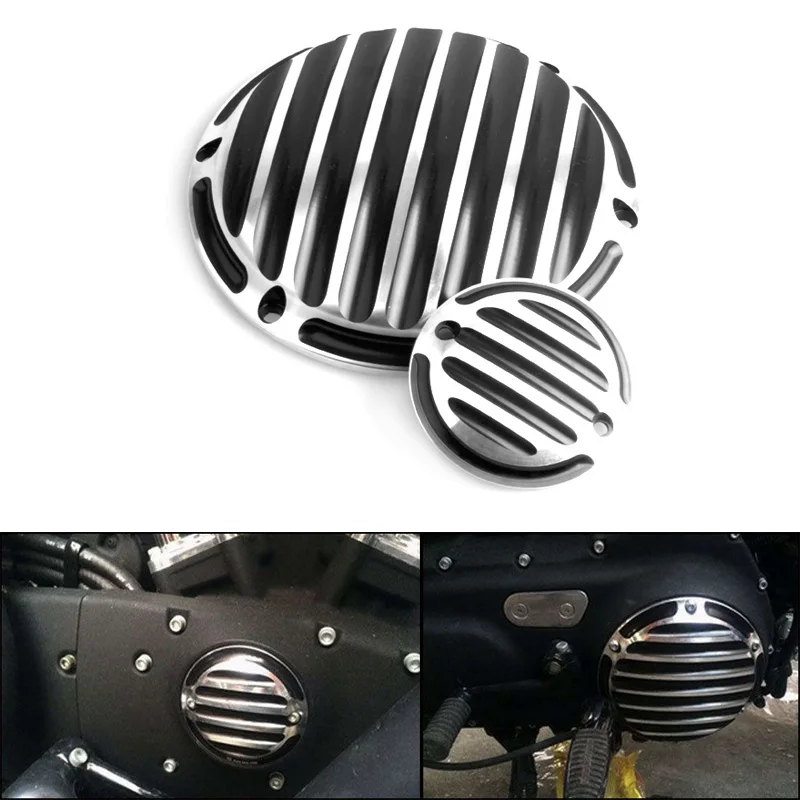 

Motorcycle 6 Holes Derby Timer Timing Cover CNC Aluminum for Harley Sportster XL1200 72 883 Iron Roadster Accessories