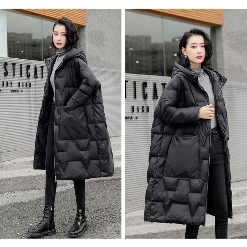 2023 New Women Down Cotton Coat Winter Jacket Female Long Pattern Parkas Given To Philandering Outwear Large Size Overcoat