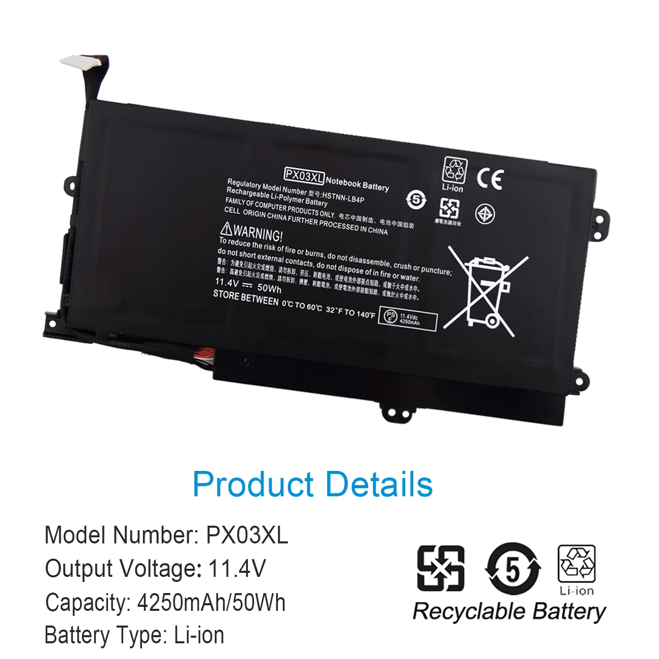 Imagem -02 - Bateria Portátil para hp Envy M6-k 14 14-k010us 14-k001tx 14-k027cl 715050001 Hstnn-lb4p Tpn-c109 Tpn-c110 Ferramentas Gratuitas Nobi-px03xl