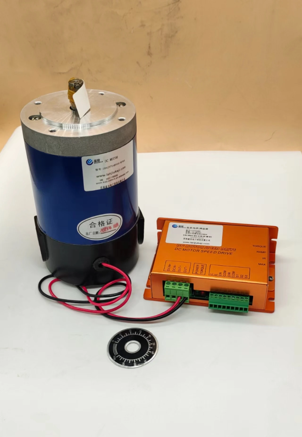 Hot sale  24V 125W 1500R brush dc  motor and 24v 48v dc motor speed controller