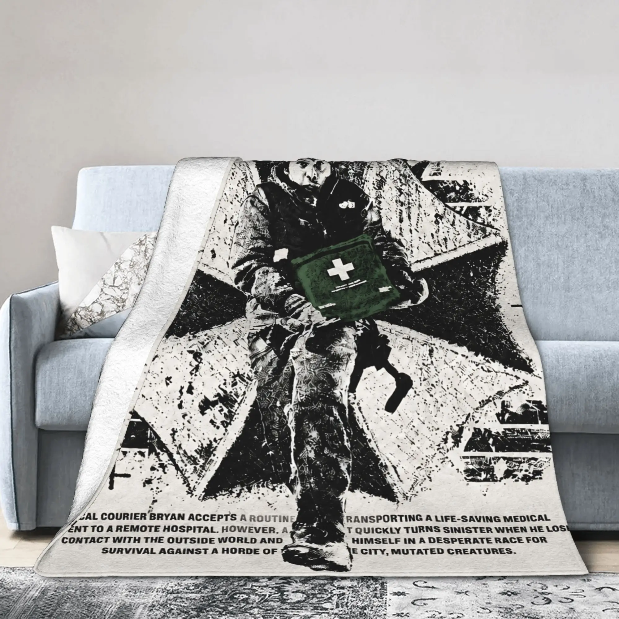 Bryan Austin Abrams Blanket Cover R-Residents Night Undead Evil Plush Throw Blankets Home Couch Portable Lightweight Bedspreads