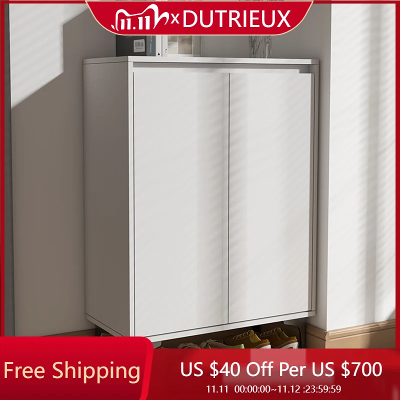 

Vertical White Shoe Cabinet Save Space Chinese Style Fashion Interior Creative Shoe Shelf Room Decor Gabinete Salon Furniture