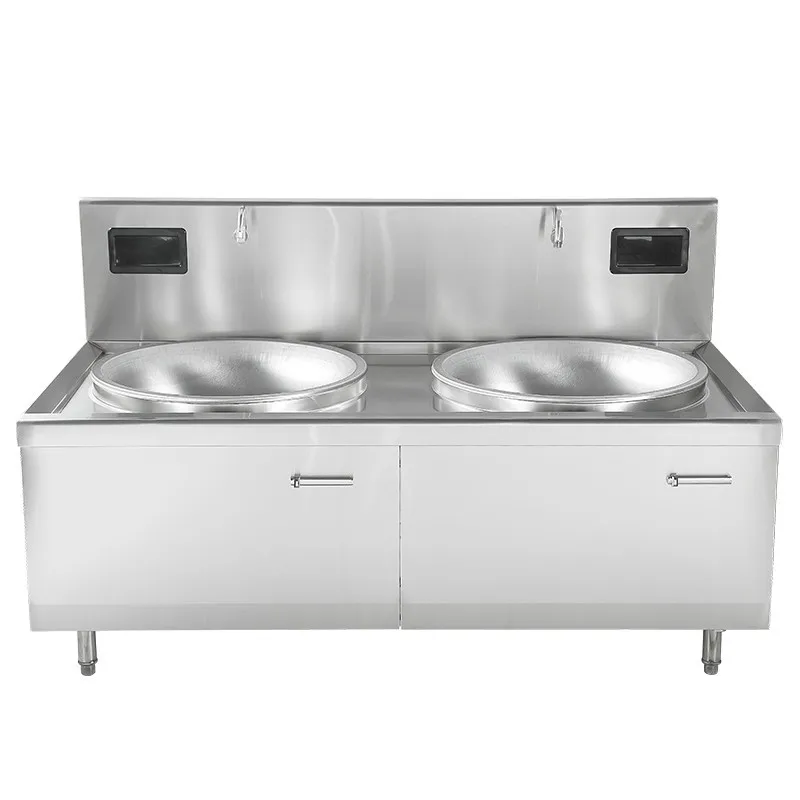 30KW * 2 100CM commercial induction cooker, high power, electromagnetic large pot stove, school