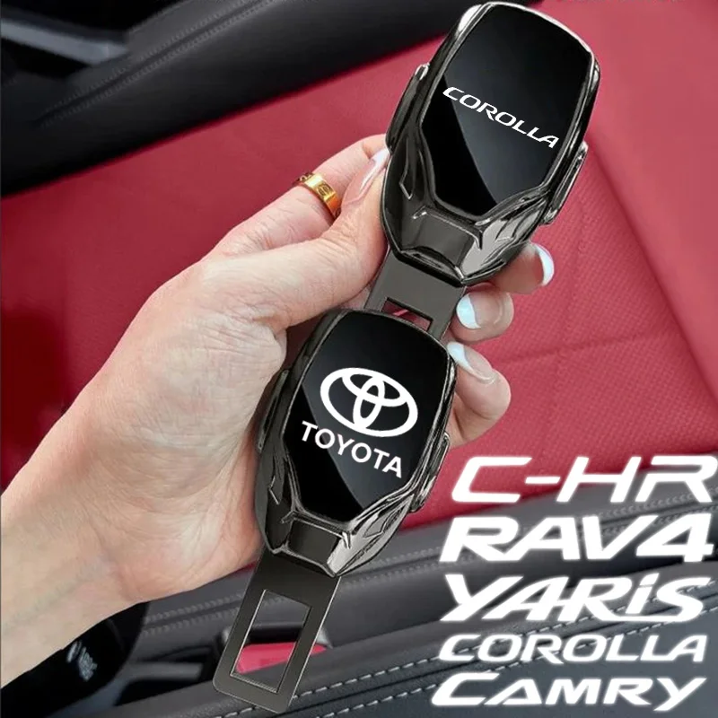 

Car Safety Belt Extension Device Extension Fixed Buckle Clip Plug Lock Metal For Toyota Corolla Yaris Corolla Rav4 CHR Camry