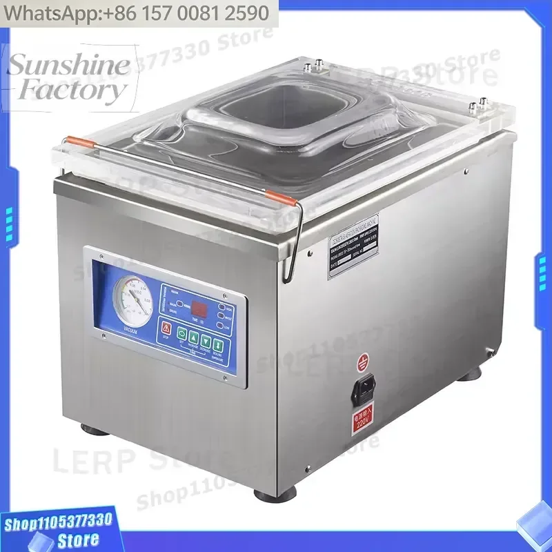304SUS Commercial and Household Vacuum Sealing Machine Spring Meat Vacuum Packing Food Storage Sealers