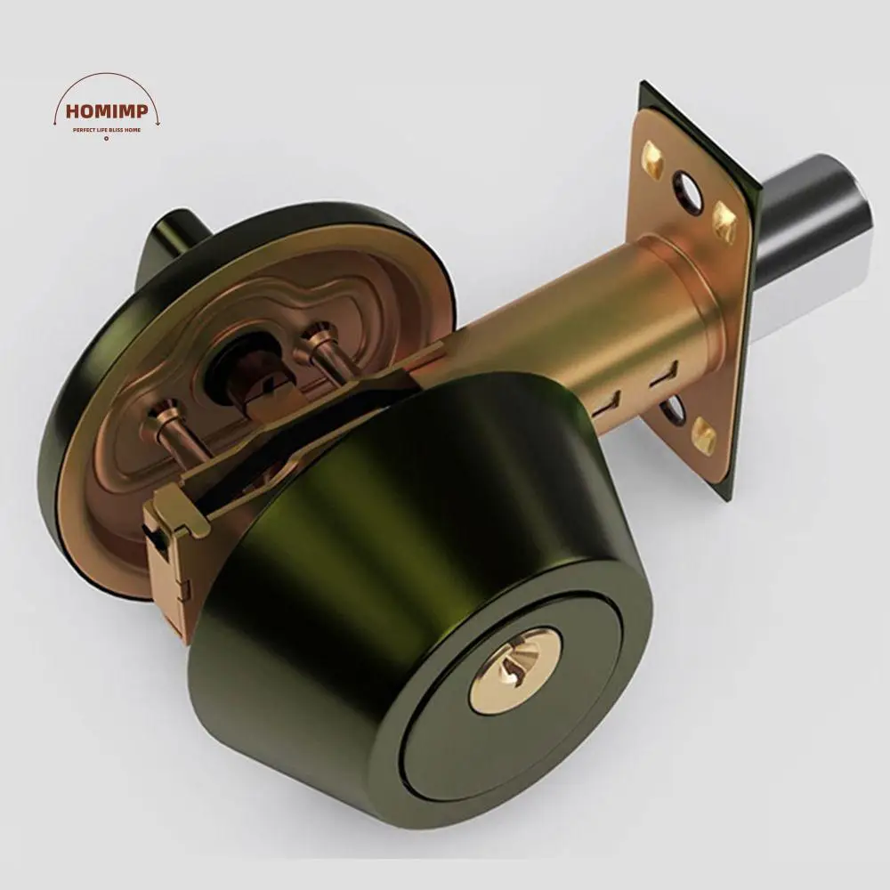 

Multicolor Entry Door Knobs Invisible Stainless steel Single Cylinder Deadbolt Rust Resistant with 3pcs Keys Dead Bolt Door Lock