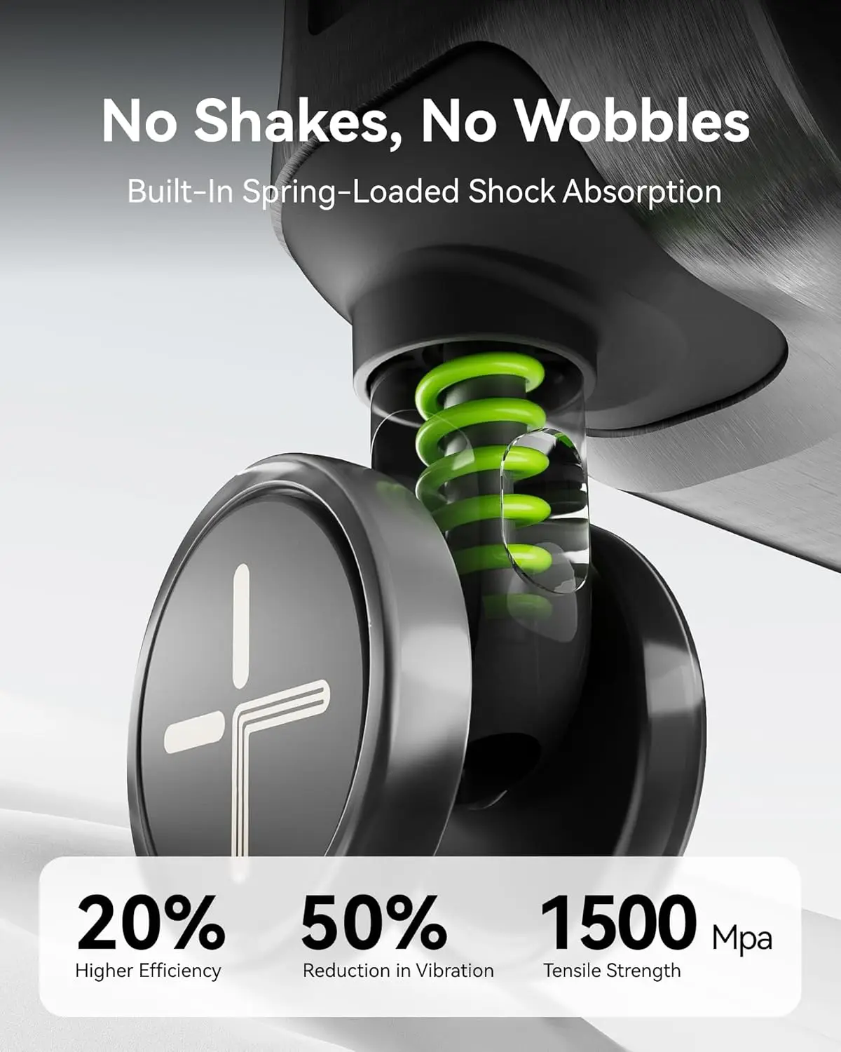 Mala com rodas Spinner, policarbonato de alumínio duro Shell, bagagem Zipperless, continuar, 20 polegadas, prata e cinza