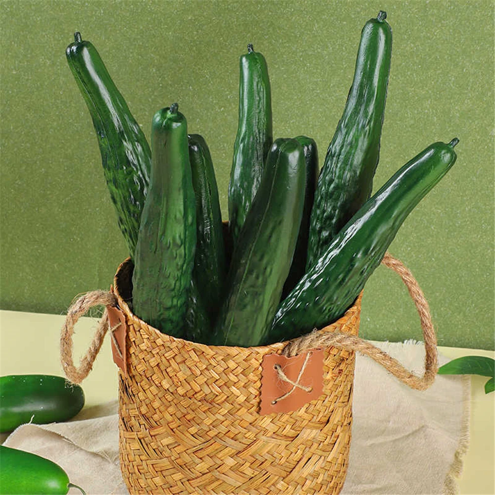 artificial fake vegetables props cabinet hotel dining room hall restaurant store shop decoration Simulation cuke cucumber model