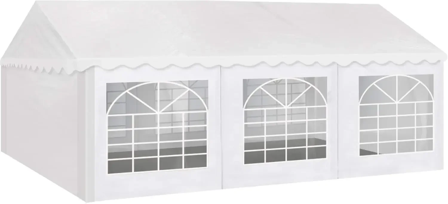 Party Tent 20x20 ft Heavy Duty Canopy Shelter for Wedding Event Fair with Fire Retardant Roof with Sidewalls