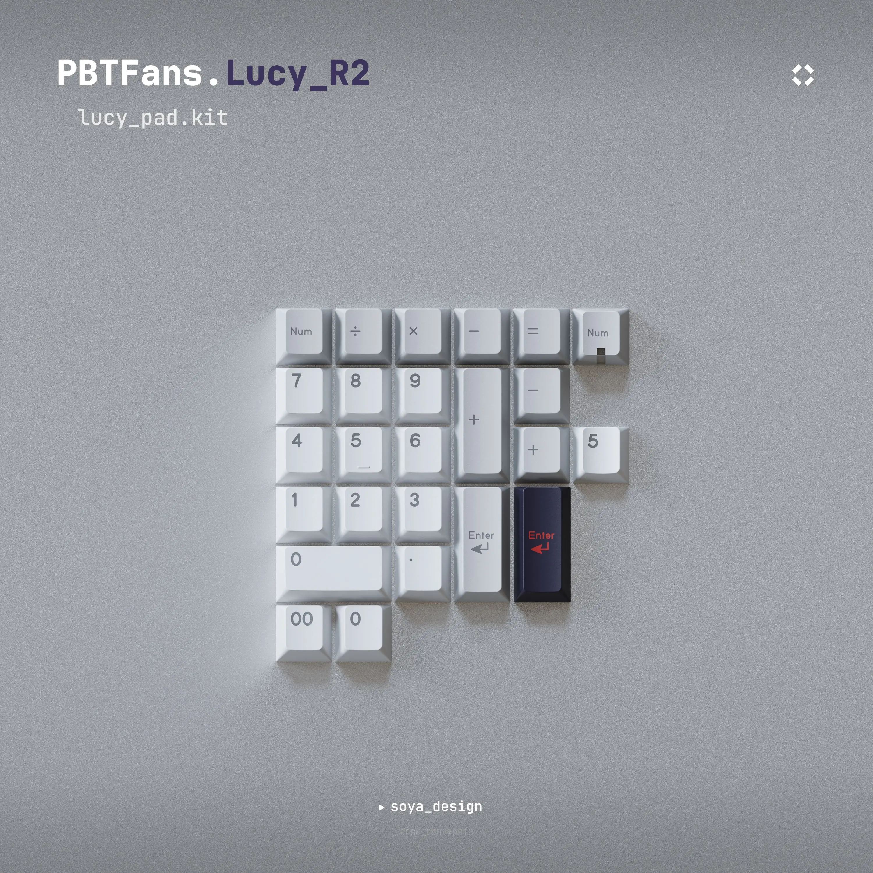 Child Kit] PBTfans Lucy R2 Cherry Profile Dye-sub Fit MX-style Clones
