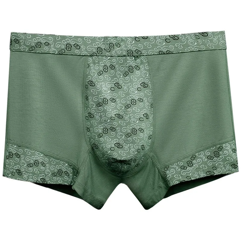 Plus Fat Size Modal Fiber Comfortable Breathable Fat Men's Boxers Fashion Boxers Smooth and Soft Sexy Panties 3 PCS Underwear