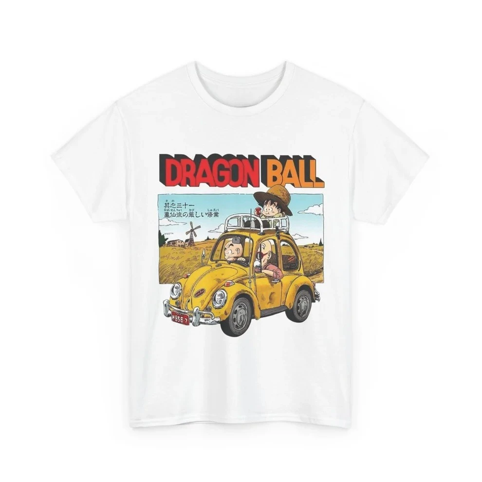 Dragon Ball Country Drive Pure Cotton T-shirt Men and Women Anime Style Fashion Comfortable Casual Short Sleeved T-shirt Unisex