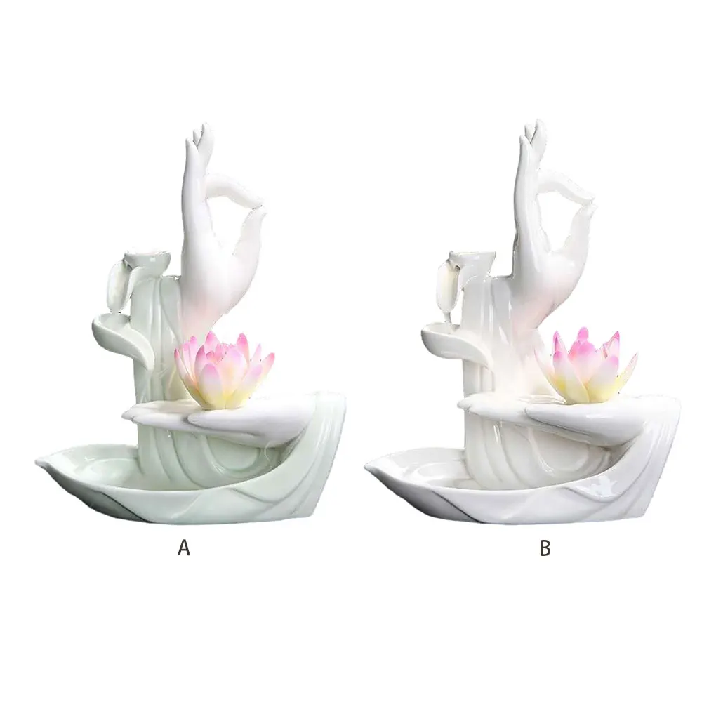 Suporte de incenso de refluxo resistente e durável de cerâmica para uma experiência confiável suportes de incenso exclusivos porcelana branca