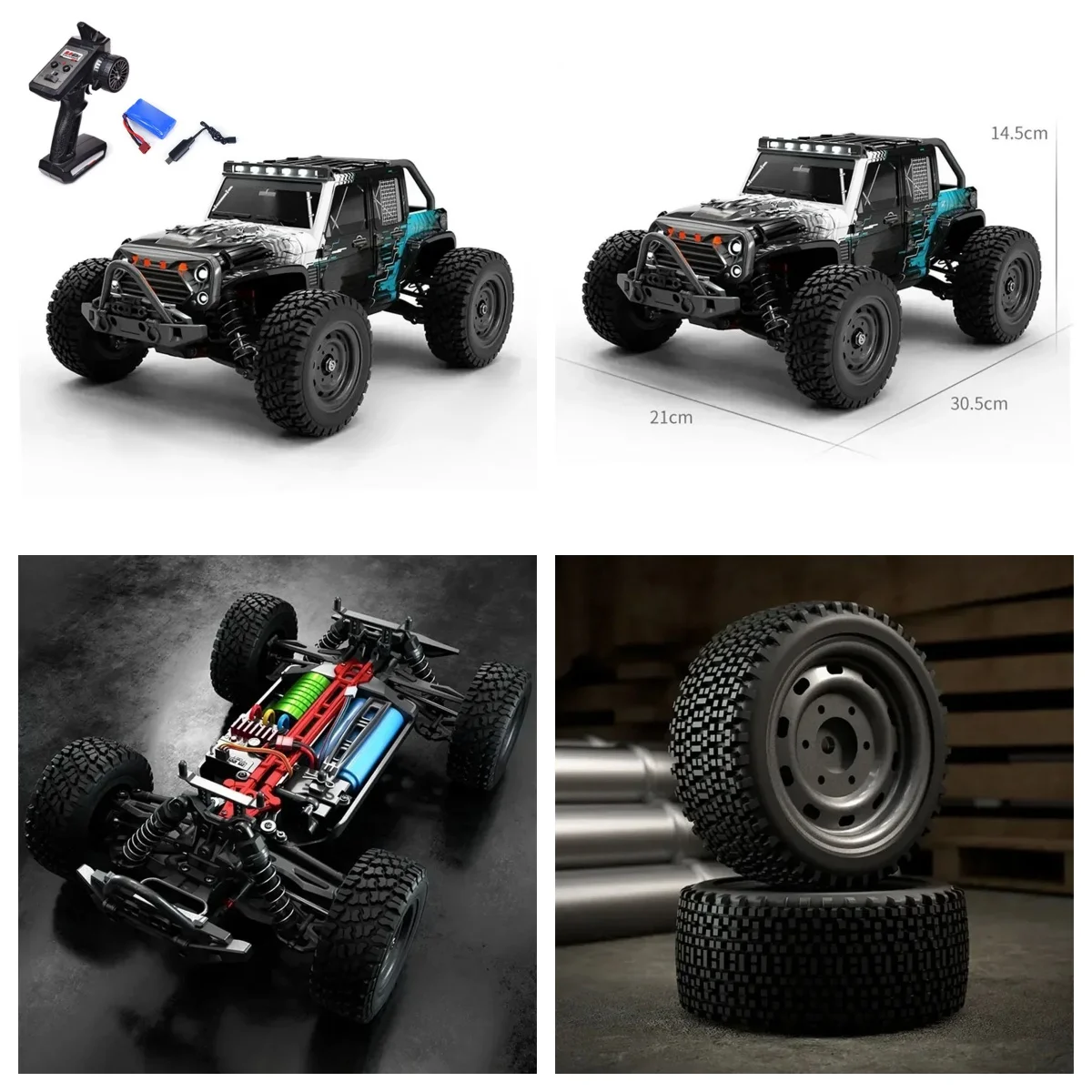 1/16 SCY 16103Pro AWD RC Off Road Car 70KM/H High Speed PVC Shell Splash Protection ESC Radio Control Vehicle Model for Adult