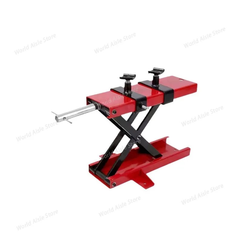 Motorcycle Lifting Platform Portable Repair Support Stand Heavy-Duty Lift Bracket The operation is simple.
