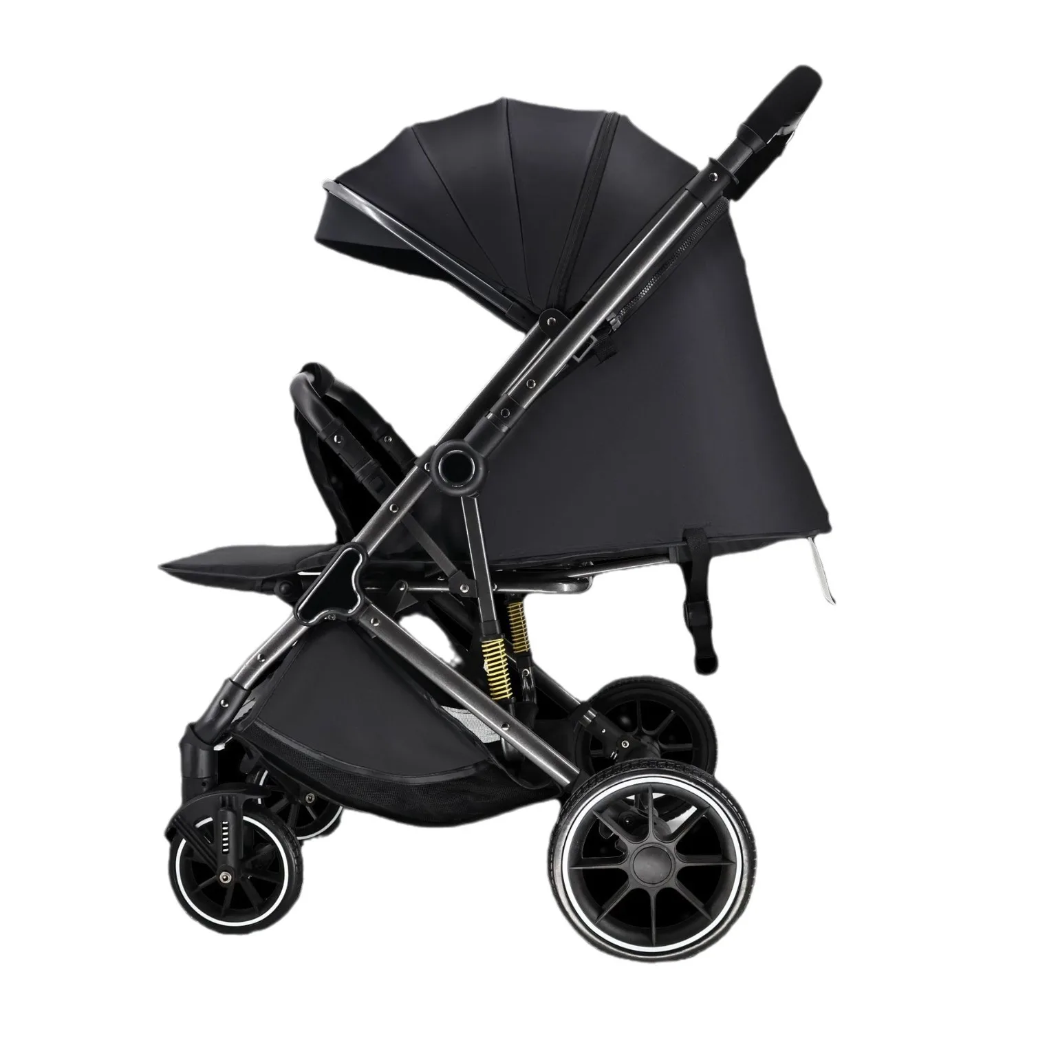 عربة أطفال يمكن الجلوس والاستلقاء أضعاف كلا الاتجاهين خفيفة الوزن قابلة للطي عربة أطفال ذات مناظر طبيعية عالية أداة المشي YD301