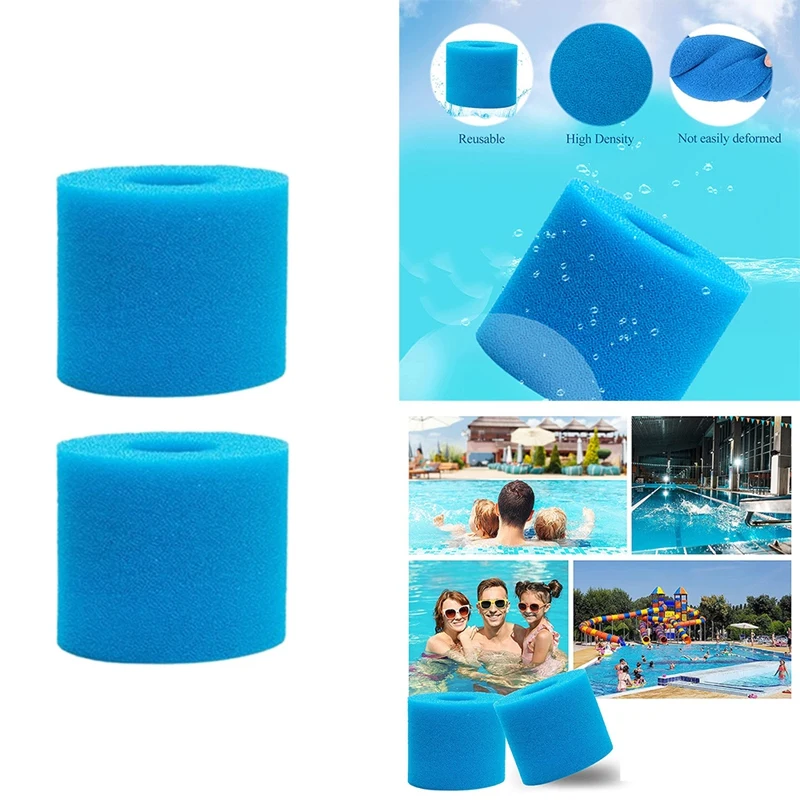 ¡Cartucho de filtro de esponja para piscina, recambio de filtro de espuma para Intex tipo H, Top!