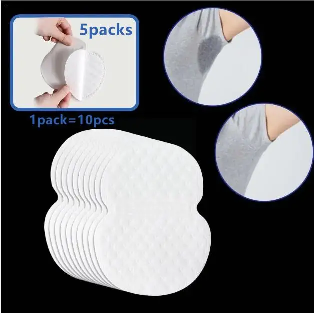 50pcs Underarm Sweat Pads Absorb Liners Underarm Gasket From Sweat Armpit Stickers Anti Armpits Pads For Clothes Deodorant