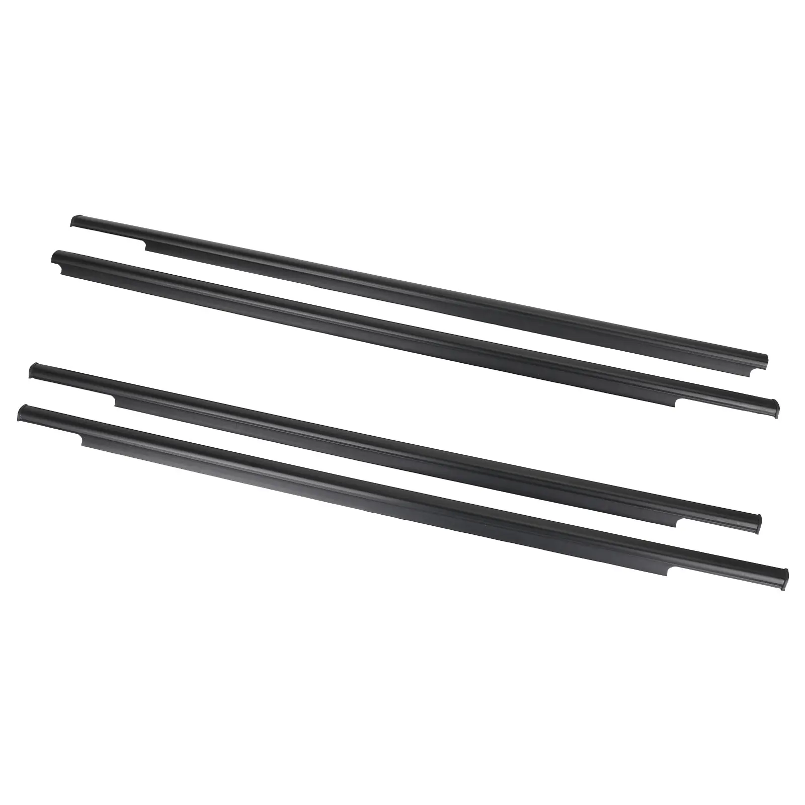 For Mitsubishi Outlander 2006-2012 4pcs Car Outside Window Weatherstrip Seal Belt Moulding