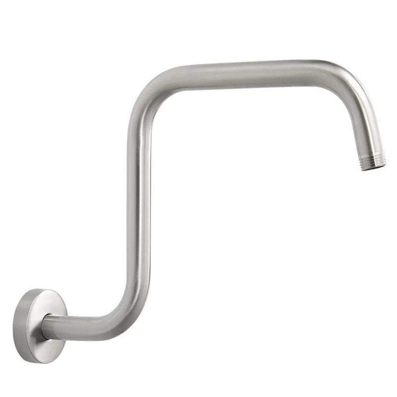 

13-inch 304 Stainless Steel Concealed Wall-mounted Shower Arm Large Question Mark Shower Pipe Fixed Rod Shower Accessories