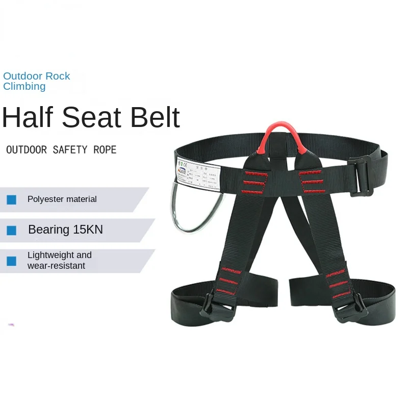 Imagem -02 - Cinto de Segurança de Três Pontos Anti-queda Ajustável Half-body Harness para Atividades ao ar Livre Mountain Work Altitude Escalada