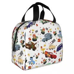 Life Is A Highway Lightning McQueen Lunch Bag borsa termica Lunch Container Cars Lunch Box Tote Food Storage Bags Office Outdoor