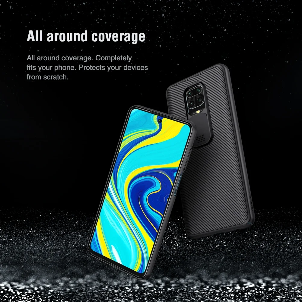 Nillkin for Xiaomi Redmi Note 9s / 9 Pro Case CamShield Camera Protection Slide Privacy Lens Matte Shockproof Back Cover