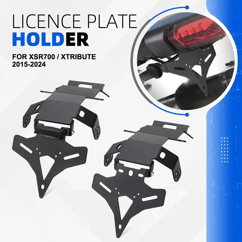 

2025 XSR 700 Motorcycle Rear License Plate Holder Bracket Tail Tidy Fender Eliminator FOR YAMAHA XSR700 / XTribute 2015-2024