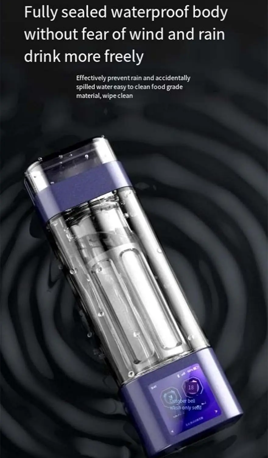 زجاجة مياه الهيدروجين المحمولة 9000PPB آلة مياه الهيدروجين الإلكتروليتية ذات درجة الحموضة العالية #2