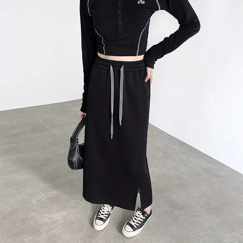 Women's High-End Style Hip-Hugging One-Step Half-Length Skirt Straight Tube A-Line Slit Long Skirt for Fashionable Look - view 5