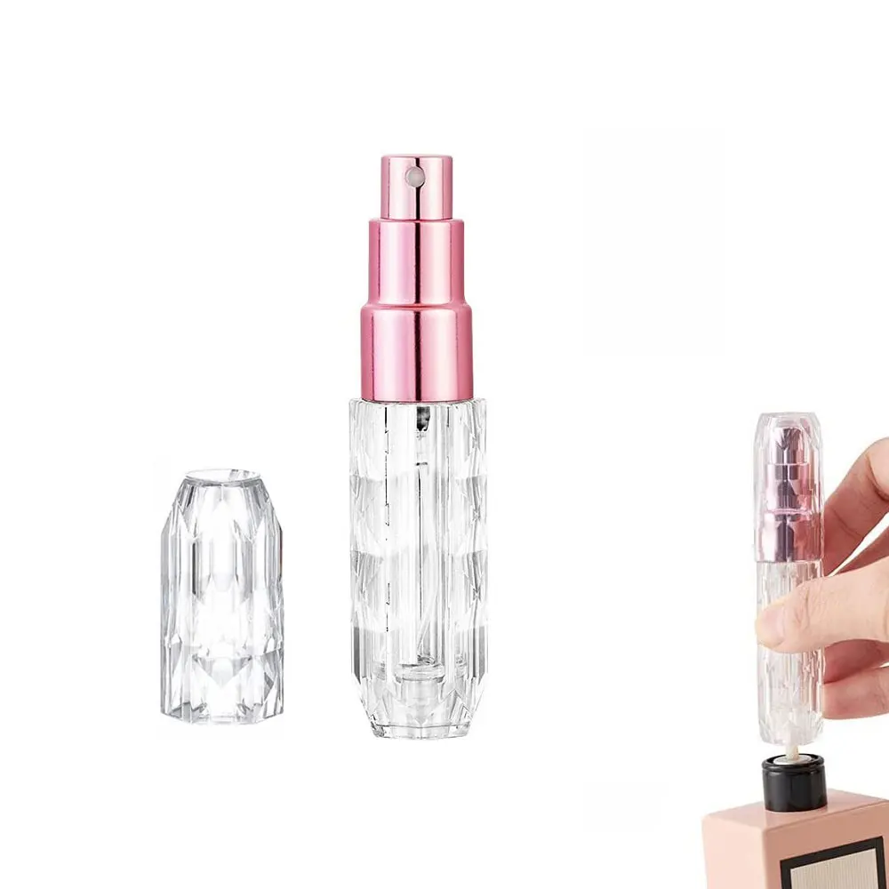 

1Pc 5ml Filling Perfume Bottle Portable Crystal Bottom Premium Dispenser Spray Perfume Atomizer Liquid Container for Cosmetics