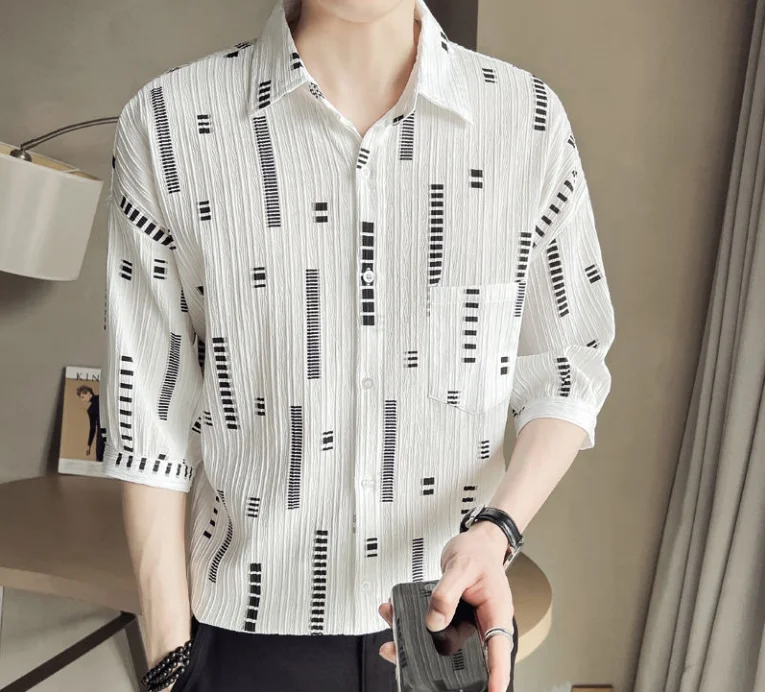 

Men's new ice silk shirt