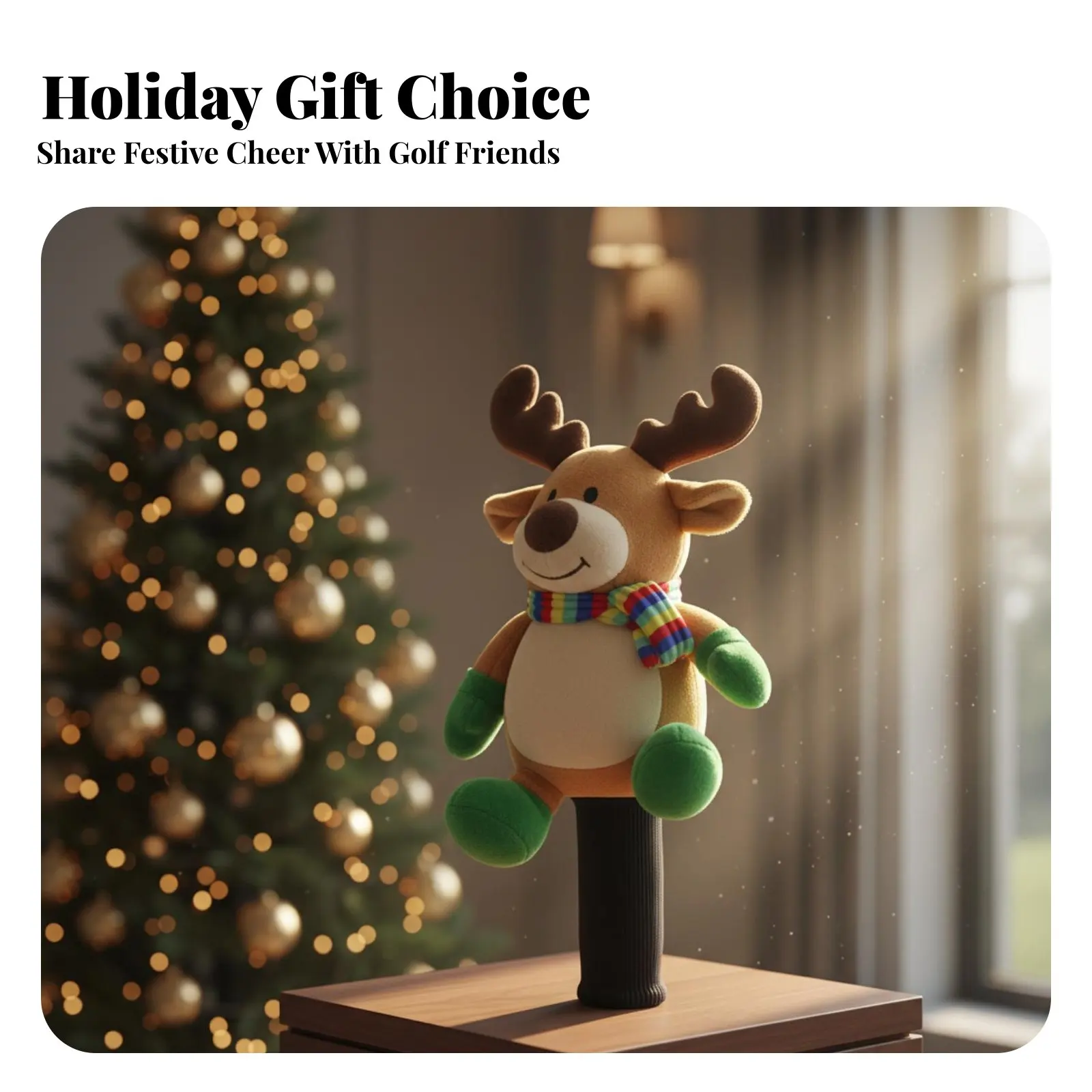 

Чехол для клюшек с рождественской тематикой, защищающий от царапин и ударов. Чехол для клюшек с рождественской тематикой, дизайн Санта-Клаус. Спортивный чехол для клюшек с Санта-Клаусом. Мягкий материал.