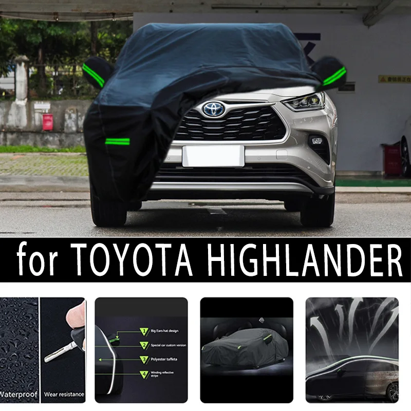 

For Toyota highlander protective covers, it can prevent sunlight exposure and cooling, prevent dust and scratches