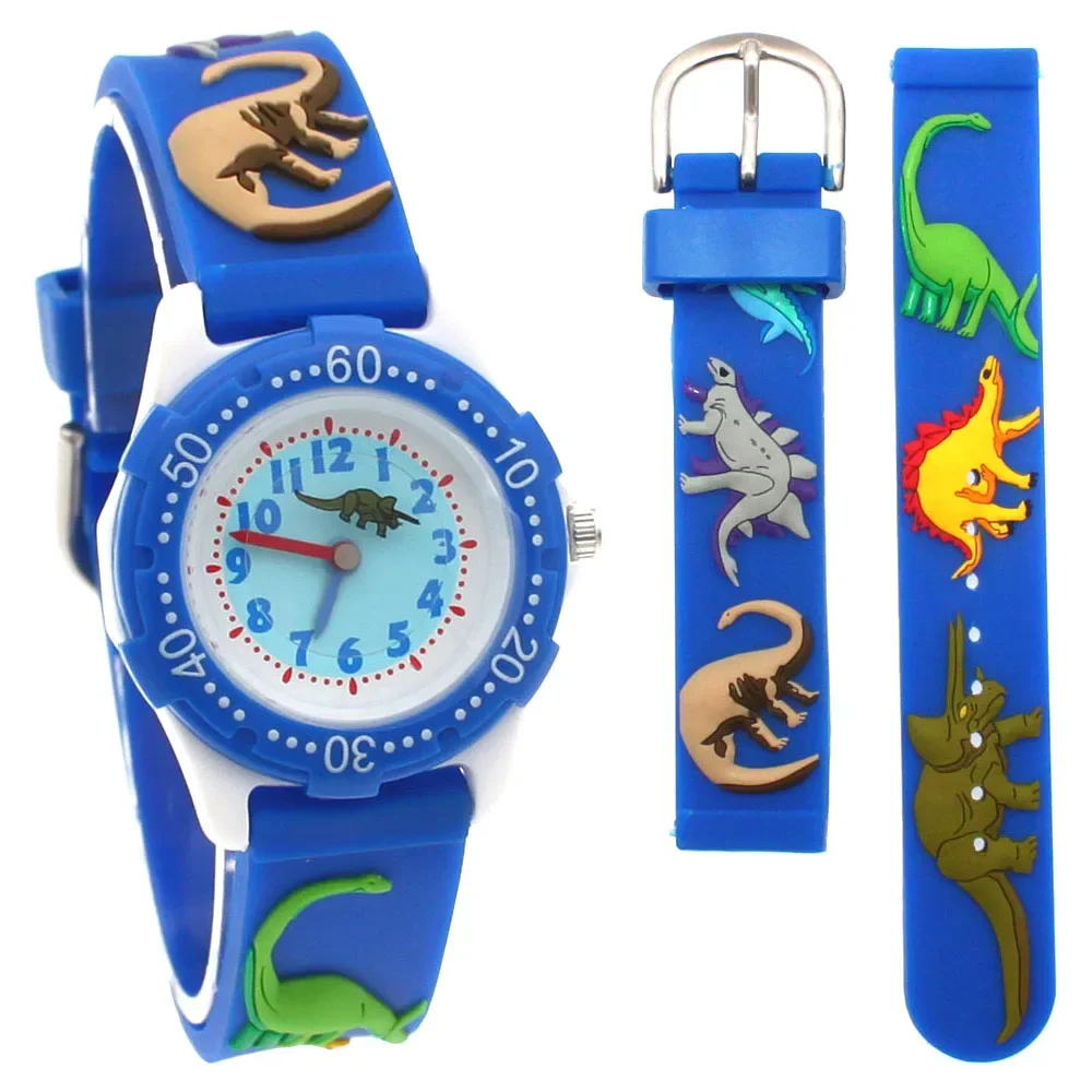 Reloj con dibujos animados de fútbol para niños y niñas, pulsera de cuarzo de silicona de marca de alta calidad, A31