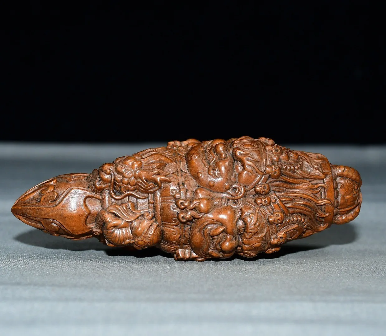 Exquisite small leaf boxwood diamond pestle handle