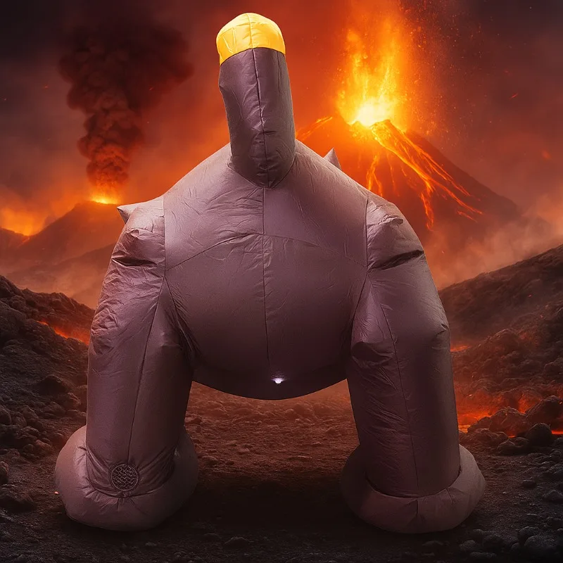 1.8M Halloween Inflatables Toys Decorations Shakes Head Black Cat Garden Party Built-in LED Lights Up Ghost Festival Yard Indoor