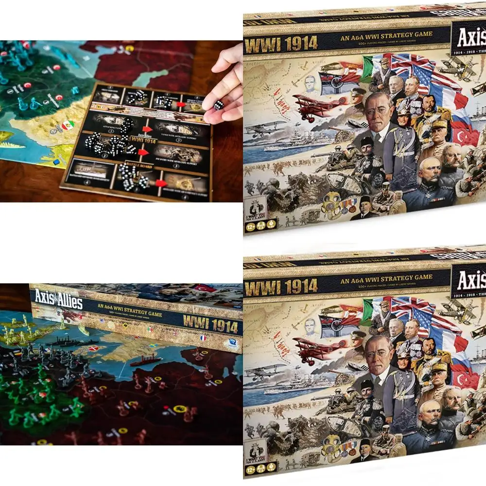 

Axis & Allies WWI 1914: Epic Strategy Board Game for 2-8 Players, Ages 14+, 4-6 Hours Playtime