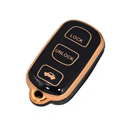 Key Cover Case Fob for toyota corolla camry matrix For pontiac vibe 3 Button Remote Key Cover for Car Keyless