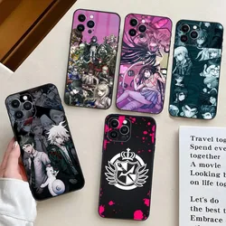 Anime D-Danganronpa  Phone Case For iPhone 15,14,13,12,11,Plus,Pro Max,XS,X,XR,SE,Mini,8,7 Soft Silicone Cover