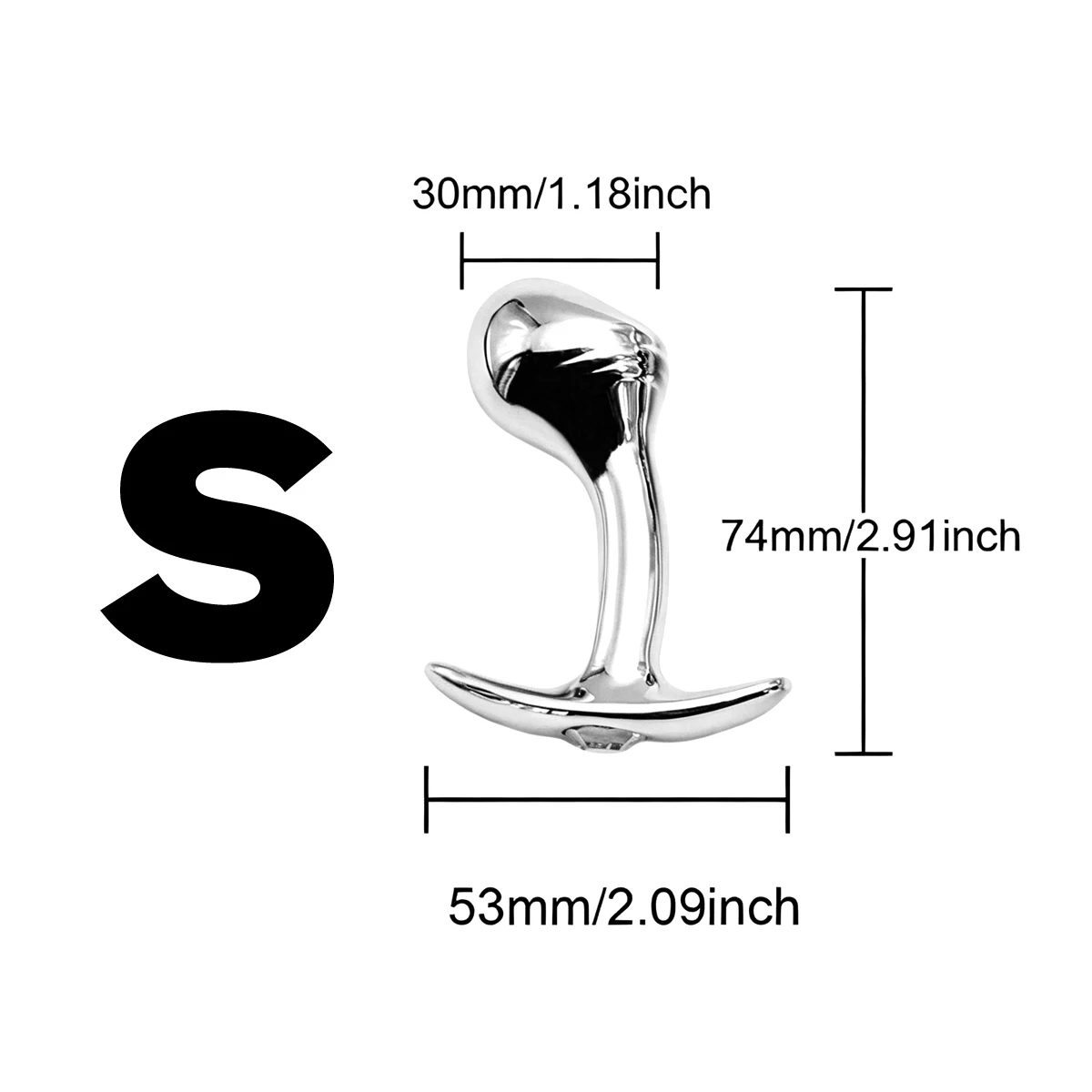 Metal Dildo Anal Plug Gem Base Butt Plug Outdoor Wear Anchor Close-Fitting Design Male and Female Masturbators Adult Sex Toys view 5