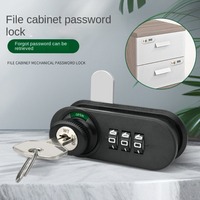 Zinc Alloy Mechanical Password Lock 3 Digital Code Furniture Combination Lock Hardware Anti-theft Drawer Lock Cabinet Mailbox