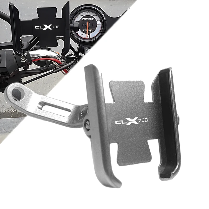 

For CFMOTO 700CLX CLX700 700 CLX 2021 2022 Motorcycle CNC Aluminum Accessories Handlebar Mobile Phone Holder GPS Stand Bracket