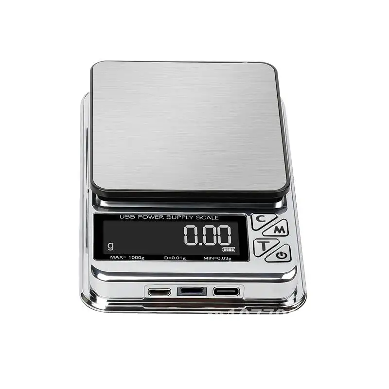 0.01g Mini Precision Digital Pocket Scale All USB Power Supply LCD Stainless Electronic Jewelry Gold Count Balance Gram Scales