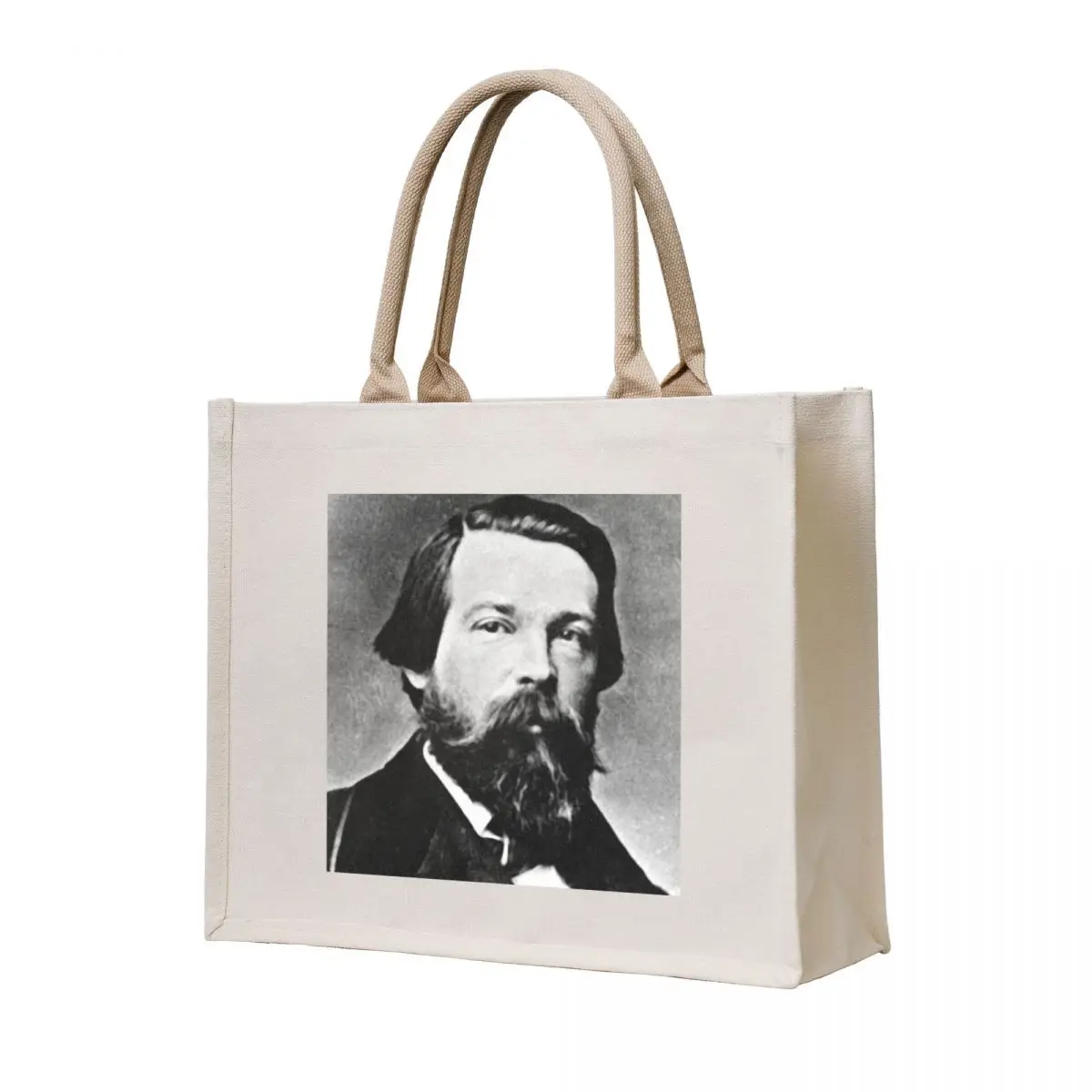 

Philosopher Friedrich Engels Tote Bag foldable reusable bag Handbags Shopper bag Canvas