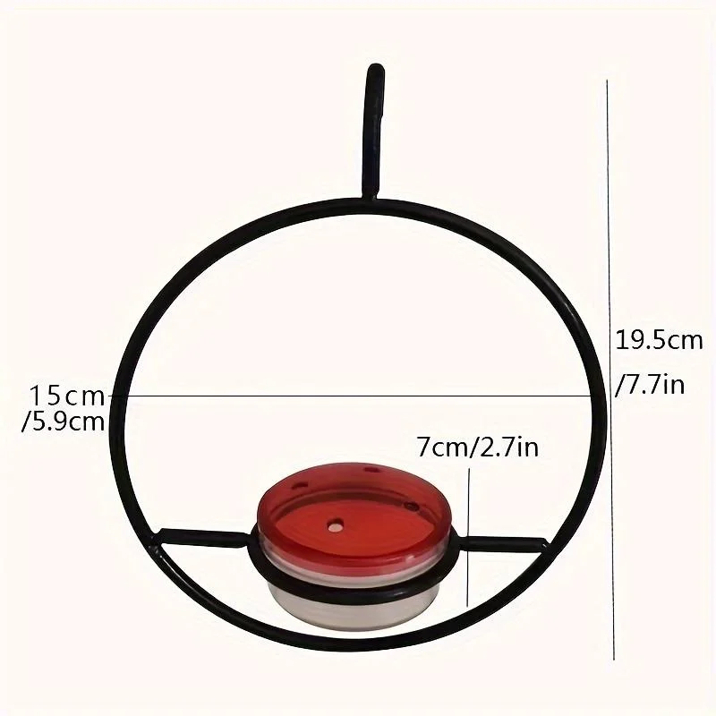 Circular Hanging Hummingbird Feeder Water Feeders for Bird Courtyard Gardens Bird Supplies