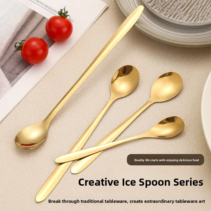 Stainless Steel Spoon Bird's Nest Silver Ear Stirring Spoon Dessert Honey Mixing Spoon Coffee Spoon Wedding Souvenir