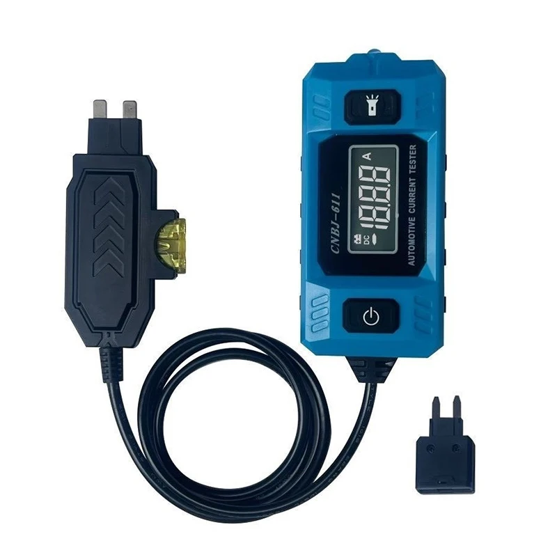 Automotive Circuit Fault Probe Tester Car Relay Tester Circuit High-Precision 0.01A~19.99A Portable Car Fuse Current Test Tool▪