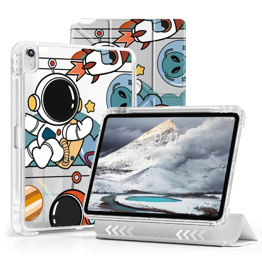 Fashionable Astronaut Design Tablet Case For iPad Air 4 5 M3 M2 M4 11inch Pro 2025 Mini 6 7 11th 10th 9th 8th 7th 12.9inch
