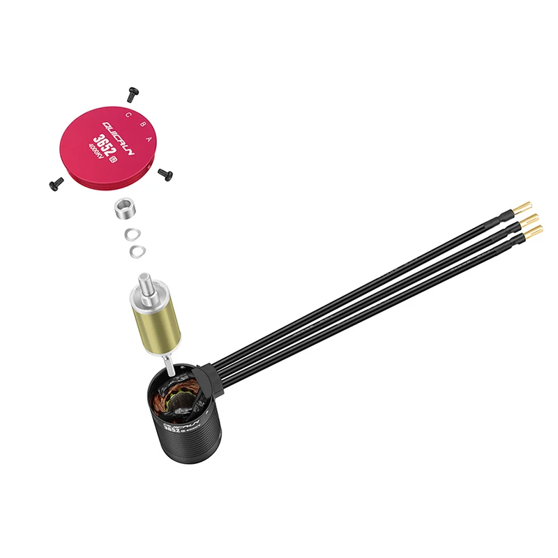 Hobbywing QUIRUN WP 10BL120 G2 مقاوم للماء بدون فرش ​ ​ وحدة تحكم ESC ومحرك 3652 و3660 SL G2 لألعاب السيارات 1/10 1/12 RC